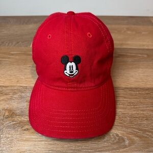 Disney Mickey Mouse Red Unisex Adjustable Hat
